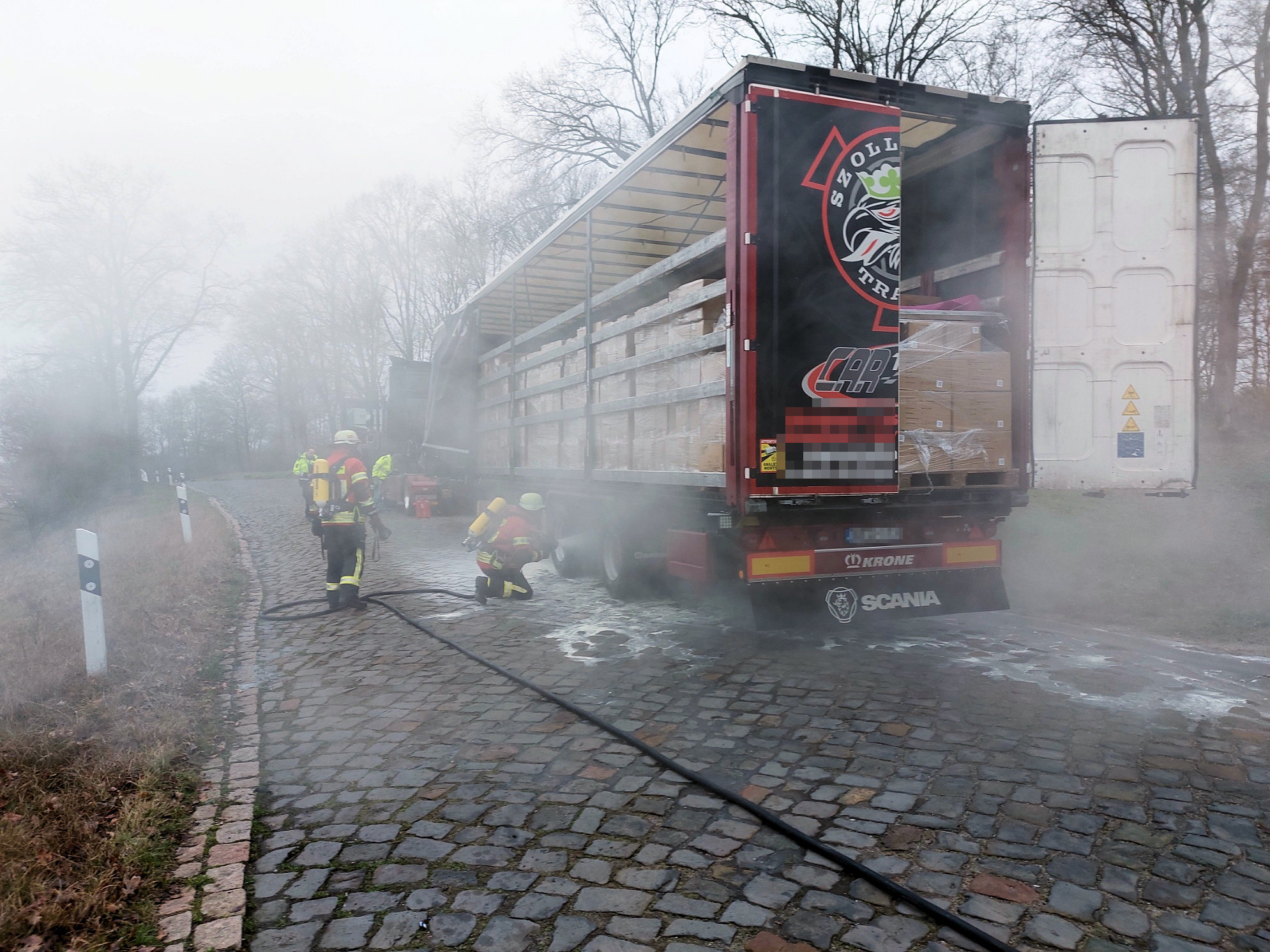 Heißgelaufene Lkw Bremse Auf Der A7 Feuerwehr Samtgemeinde Hanstedt 6734